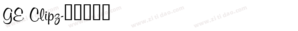 GE Clipz字体转换